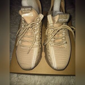 Steve Madden Maxima Blush Bling Sneakers Size 10